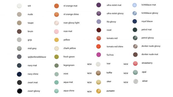 Alle kleuren lijst colors